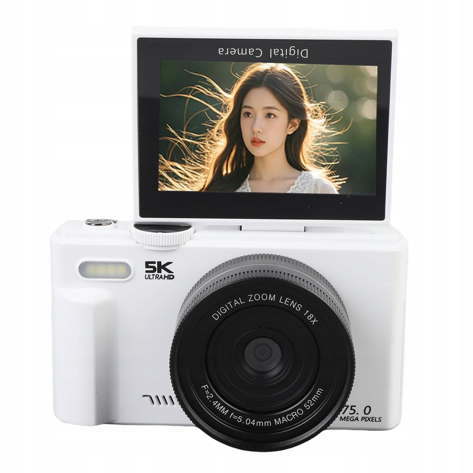 5K HD 75MP UHD 18XAF Autofocus Digital Camera 3 Inch WiFi Screen with SV Brand no brand