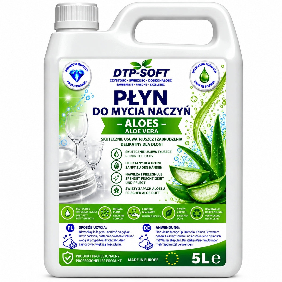 5L ALOE VERA DISHWASHING LIQUID - MODERN FORMULA 5 LiterS PREMIUM