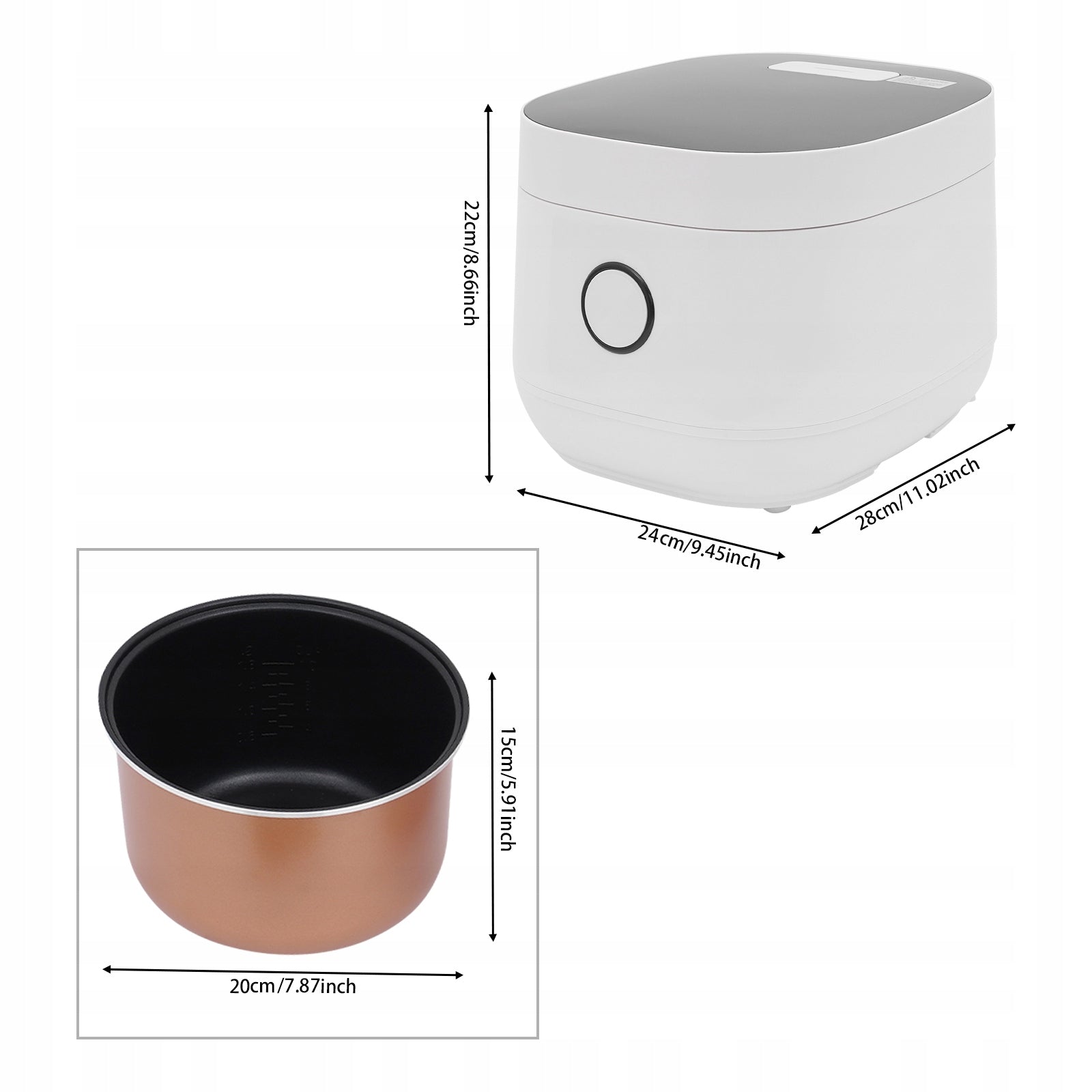 5L SMART RICE COOKER SUGAR REDUCTION HOUSEHOLD MULTICOOKER Manufacturer code 529JJFT6Q