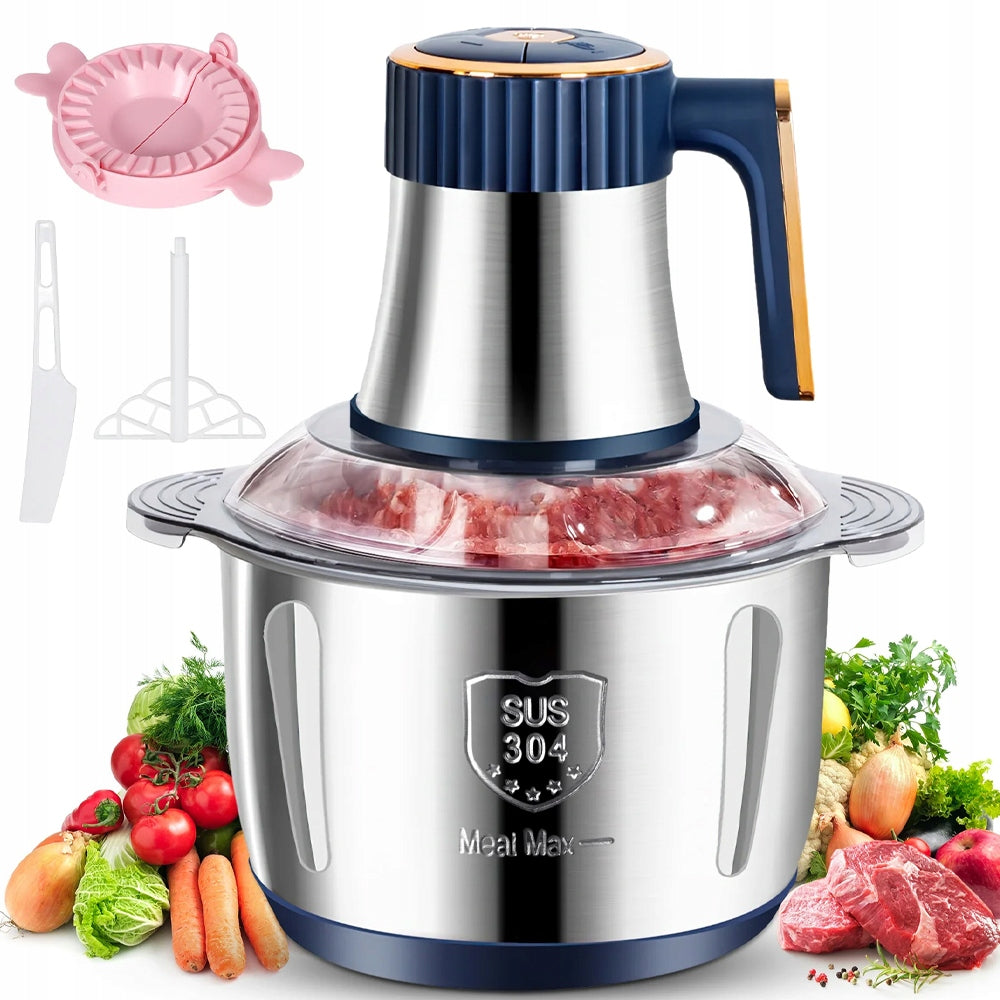5L STEEL ELECTRIC INCISOR WITH DUMPLING ACCESSORIES