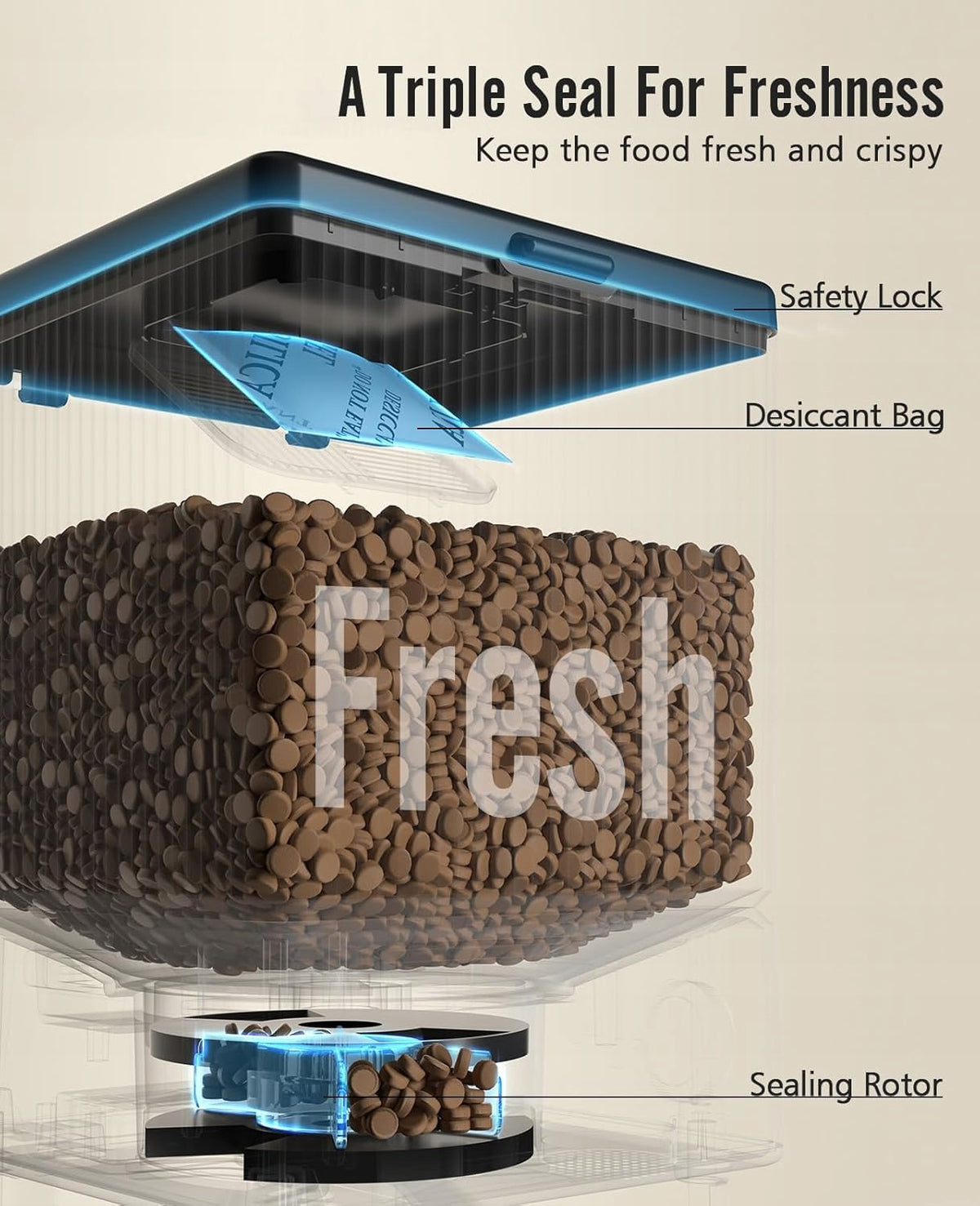5L WIFI AUTOMATIC FEEDER FOR 2 CATS WITH APPLICATION Manufacturer code 5907092690551