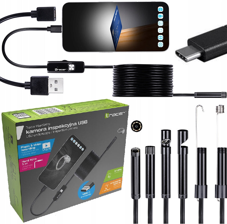 5M 7MM LED USB (USB-C) Tracer Wired Inspection Endoscope Camera Manufacturer code TRAKAM46629