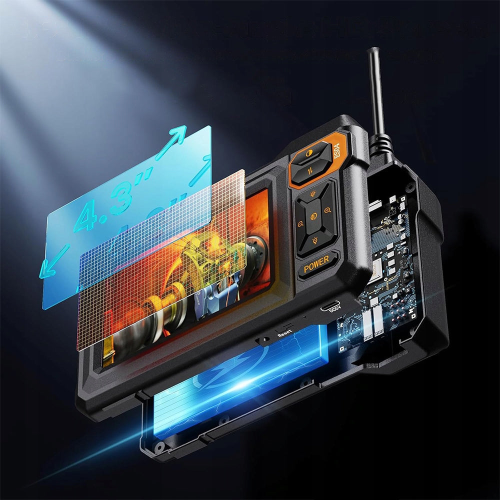 5M HD ENDOSCOPE INSPECTION CAMERA LCD DISPLAY USB 8LED IP67 FOR PIPES Manufacturer code D56S10A-110