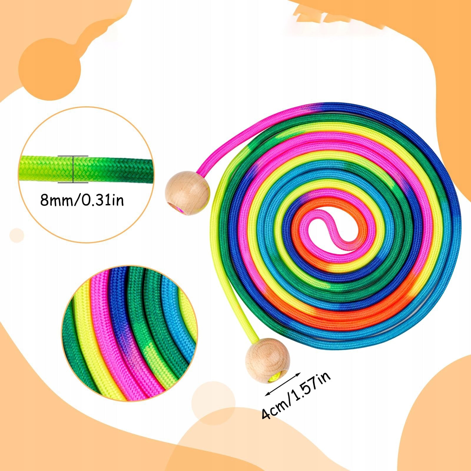 5M TRAINING JUMP ROPE FOR MANY PEOPLE COLORFUL Manufacturer code SKAKANKA TRENINGOWA
