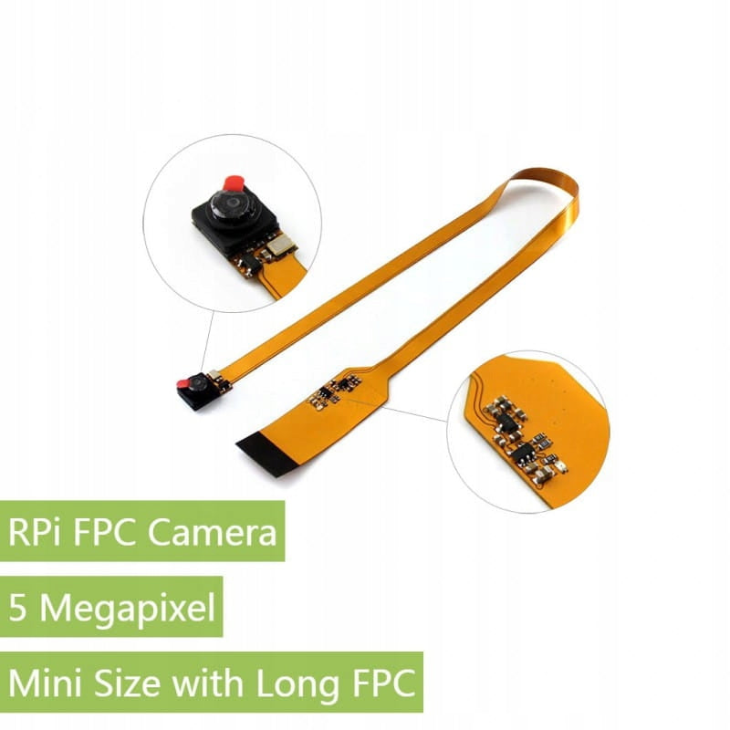 5MP Mini Camera Module with Long FPC Rpi Cable
