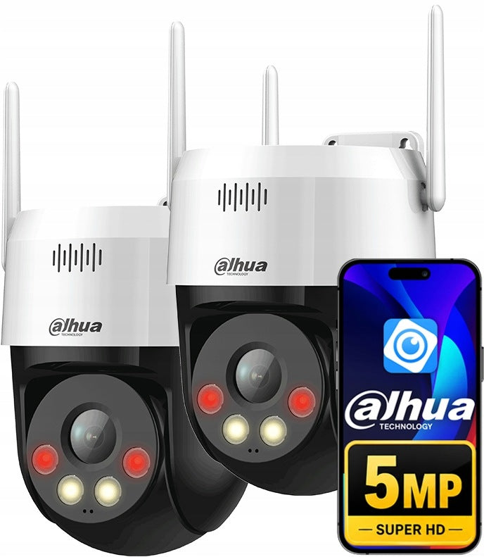 5MPx Dahua 2x P5AE-PV Outdoor Rotating LED Microphone