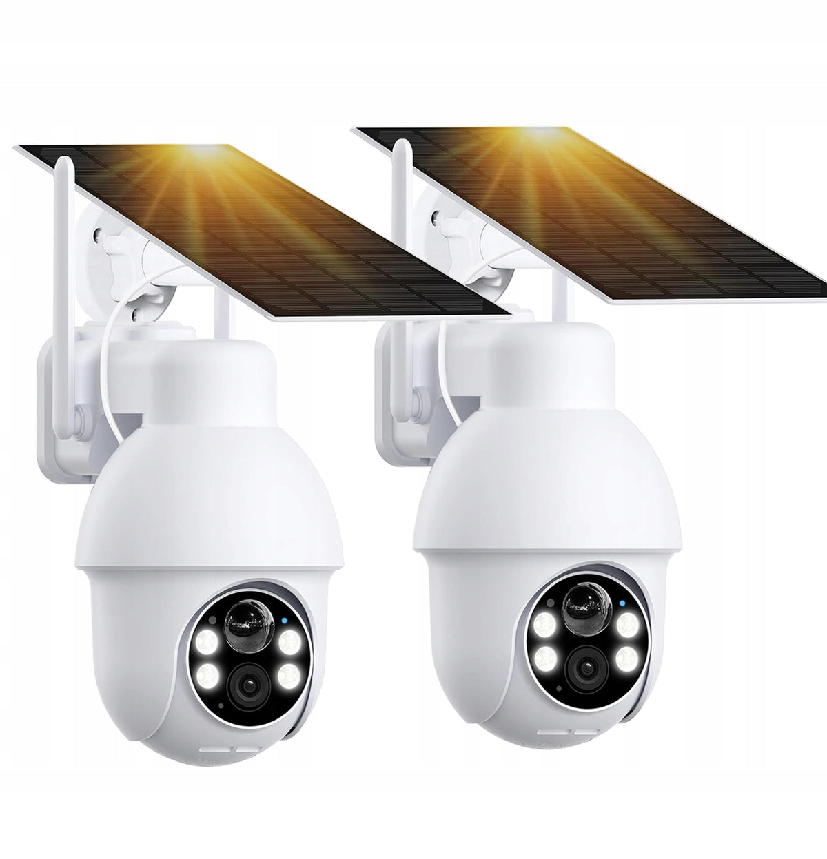5MPx OUTDOOR SOLAR CAMERA SMART ROTATING IP WIFI FULL HD 4X ZOOM 2pcs