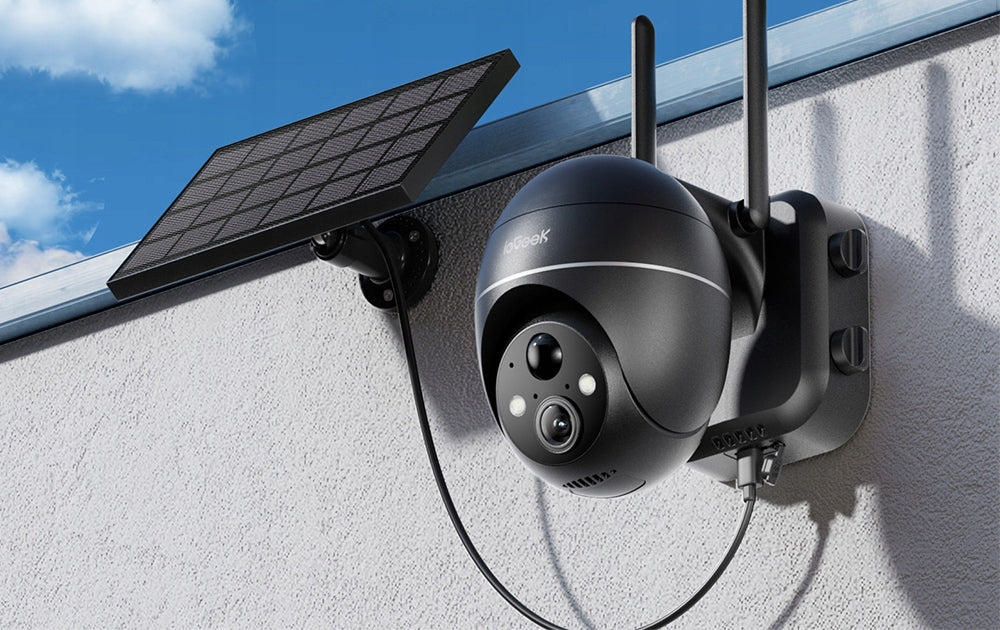 5MPx Outdoor Solar Camera Battery Wireless WIFI Monitoring 4pcs Brand ieGeek