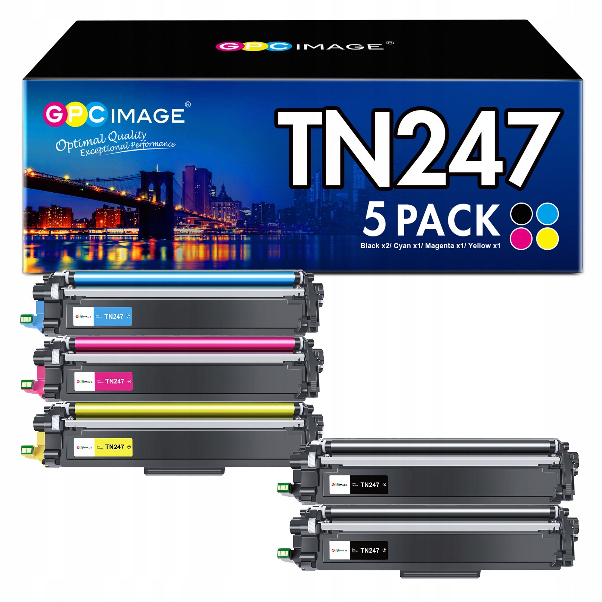 5P TN247 Toner Compatible BROTHER TN247CMYK TN-243CMYK TN 243 DCP-L3550CDW