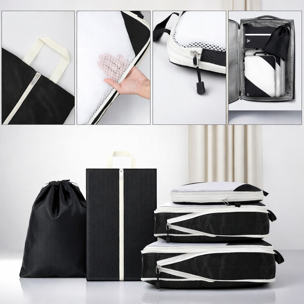 5PCS COMPRESSION ORGANIZERS FOR SUITCASE TRAVEL CUBES FOR PACKING BAGS Manufacturer code IIV232DA