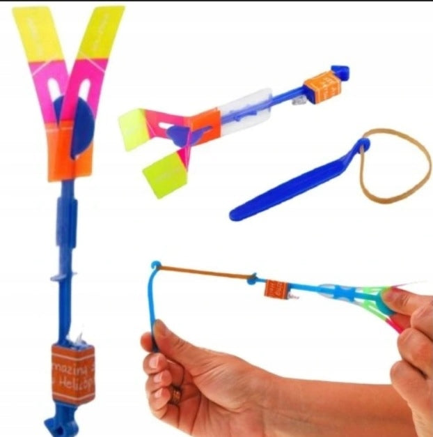 5PCS Glowing Helicopter LED Slingshot Windmill, Flying Toy Manufacturer code ag