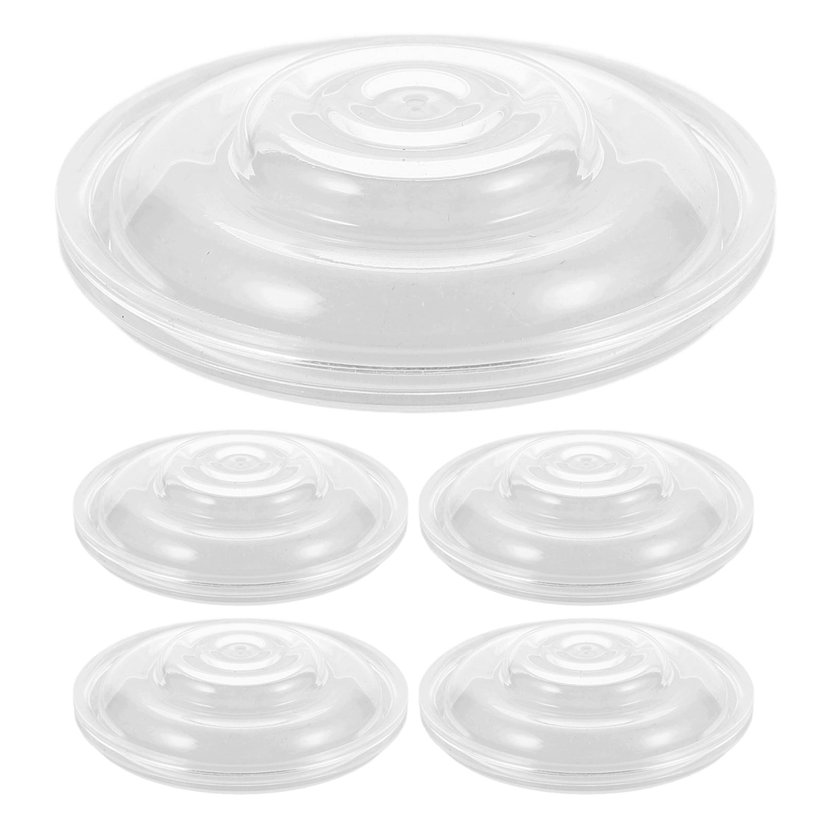 5PCS TRANSPARENT SILICONE BREAST PUMP DIAPHRAGM FOR WEARABLE PUMPS