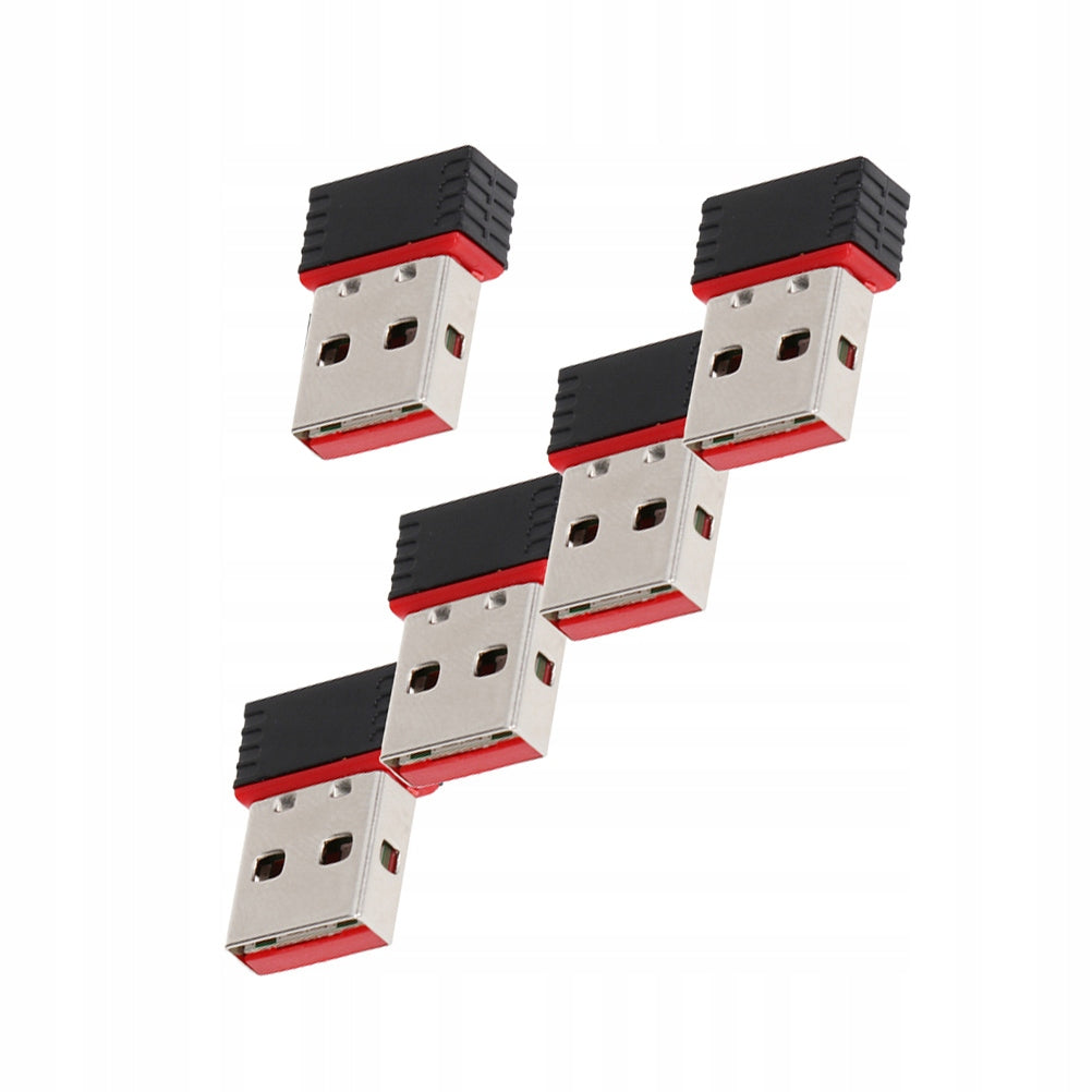 5PCS WIRELESS ADAPTER USB 2.0 FAST TRANSMISSION 24GHZ WIFI DONGLE