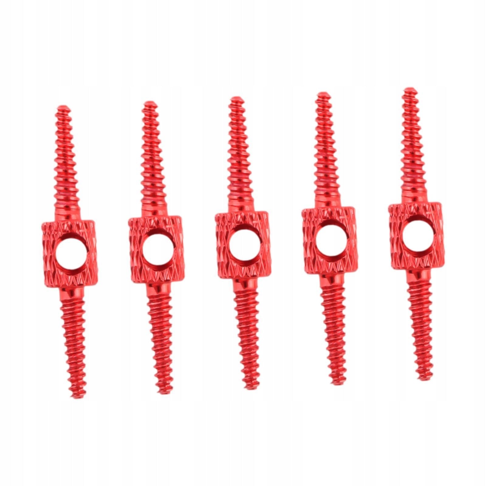 5Pcs Brake ing Cable Housing Oil Pipe Sturdy Aluminum Alloy Compact Red Packaging status no packaging
