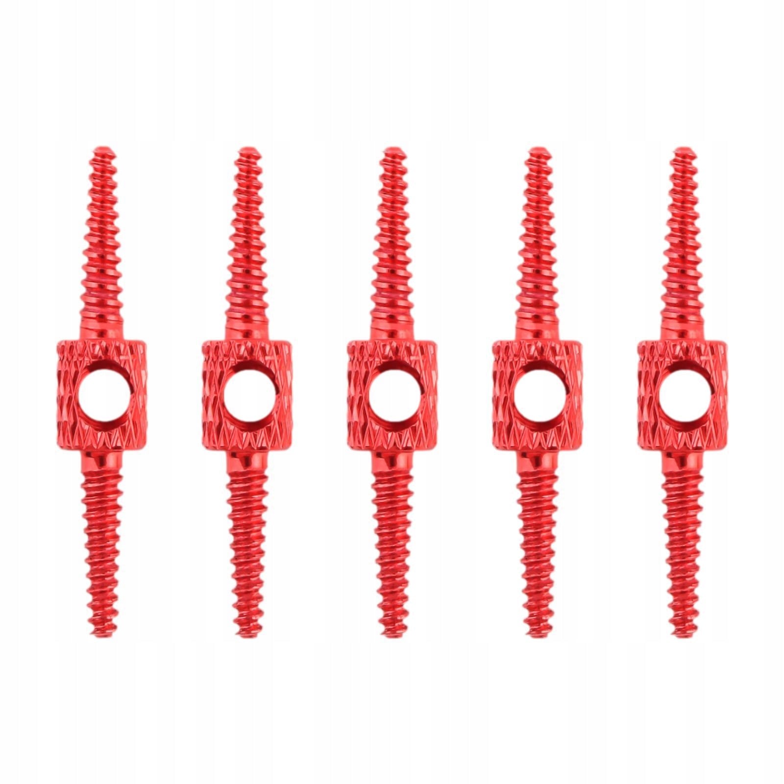 5Pcs Brake ing Cable Housing Oil Pipe Sturdy Aluminum Alloy Compact Red