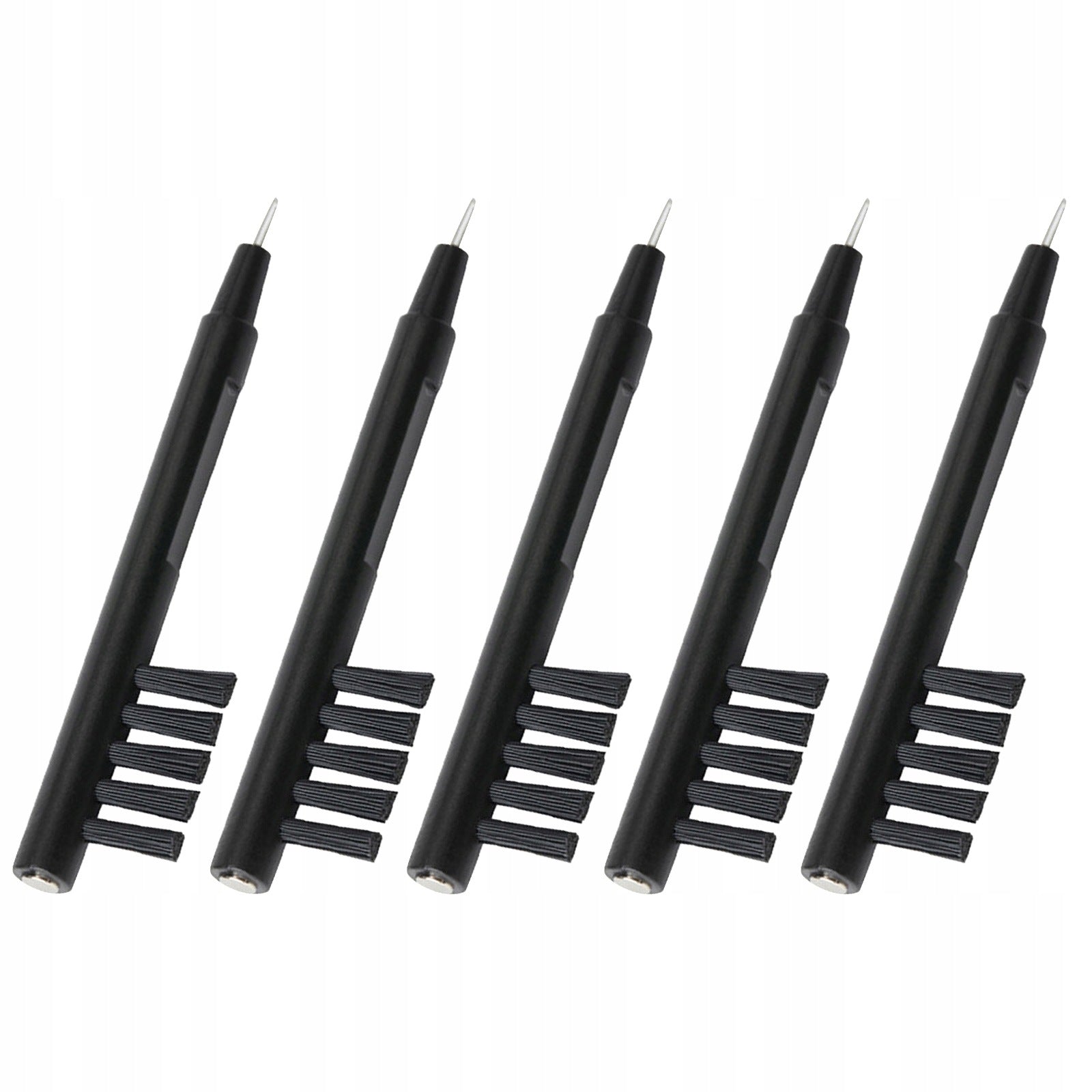 5Pcs Durable Hearing Aid Cleaner Brush Set with Wax Tool and Magnetic End