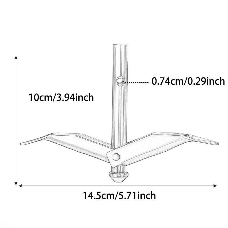 5Pcs Ground Anchors Sturdy Grape Trellis Fixers for Tree Small Silver Manufacturer code 08160073911
