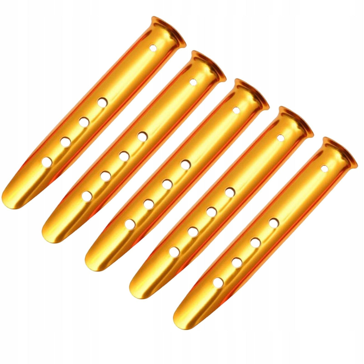 5Pcs Lightweight Tent Stakes Pegs, Ground Nails Anchor Snow Yellow 23cm