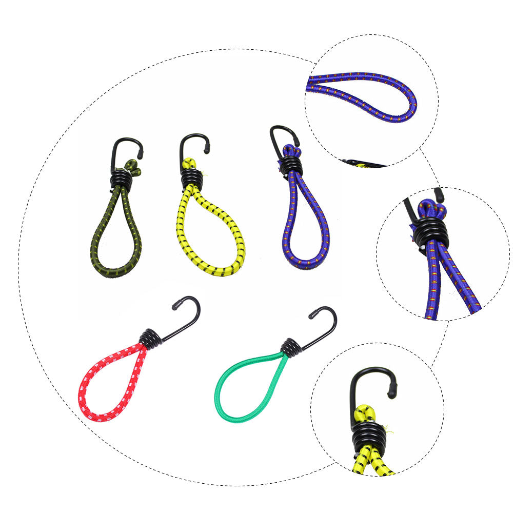 5Pcs Nylon Elastic Rope Hooks for Outdoor Camping Accessories Manufacturer code 8472546