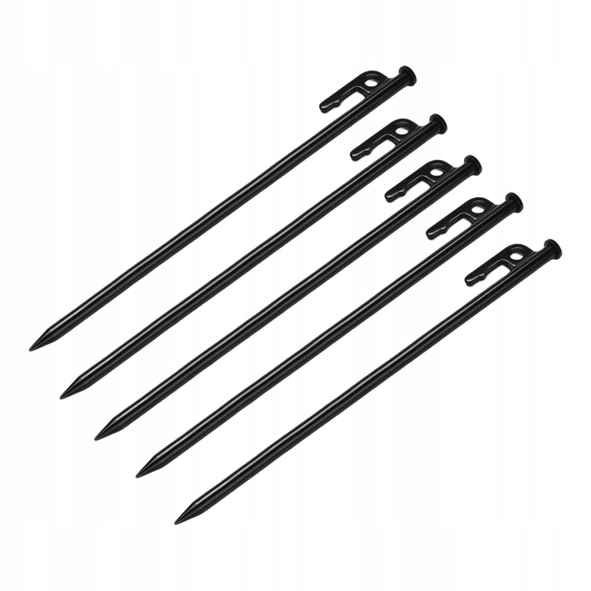 5Pcs Portable Camping Stakes Nails Steel Spikes Unbreakable Tent Pegs 30cm