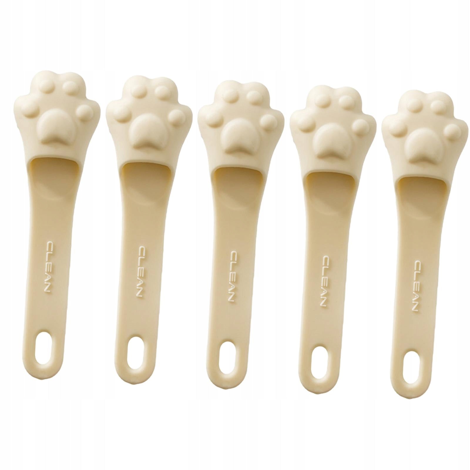 5Pcs Silicone Facial Cleansing Brush Beauty Tool Nose Pore Wash Brush Beige