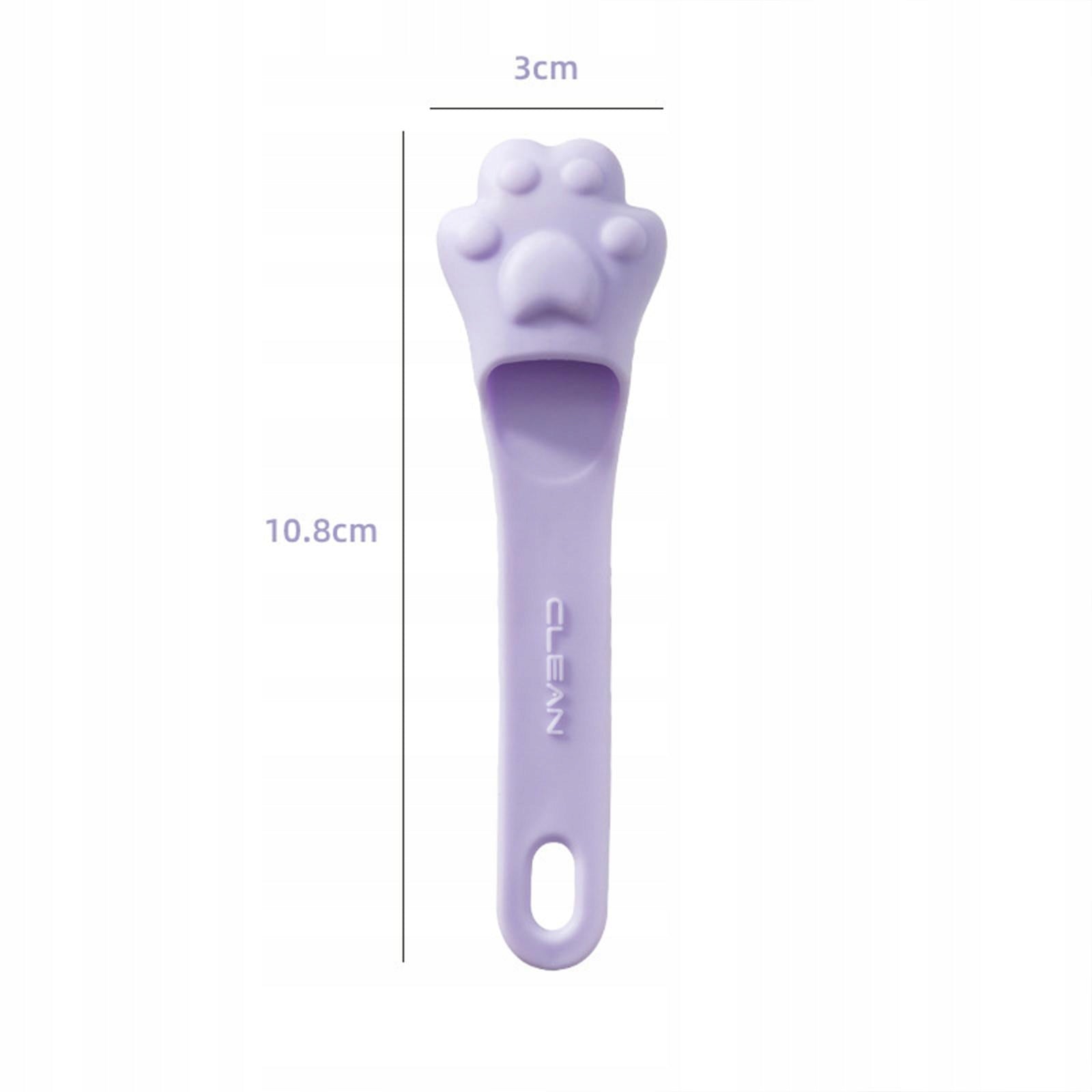 5Pcs Silicone Facial Cleansing Brush Beauty Tool Nose Pore Wash Violet Medical device no