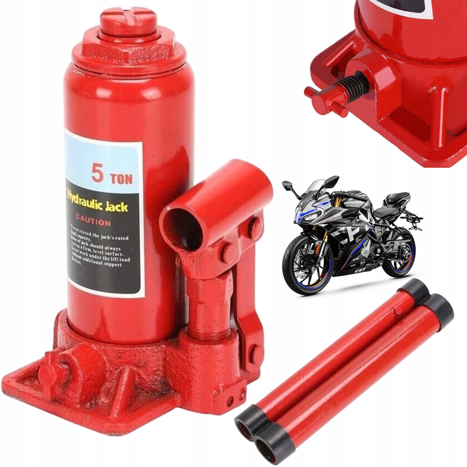 5T 5000KG 180-350MM HYDRAULIC BOTTLE BOLLARD CAR LIFT