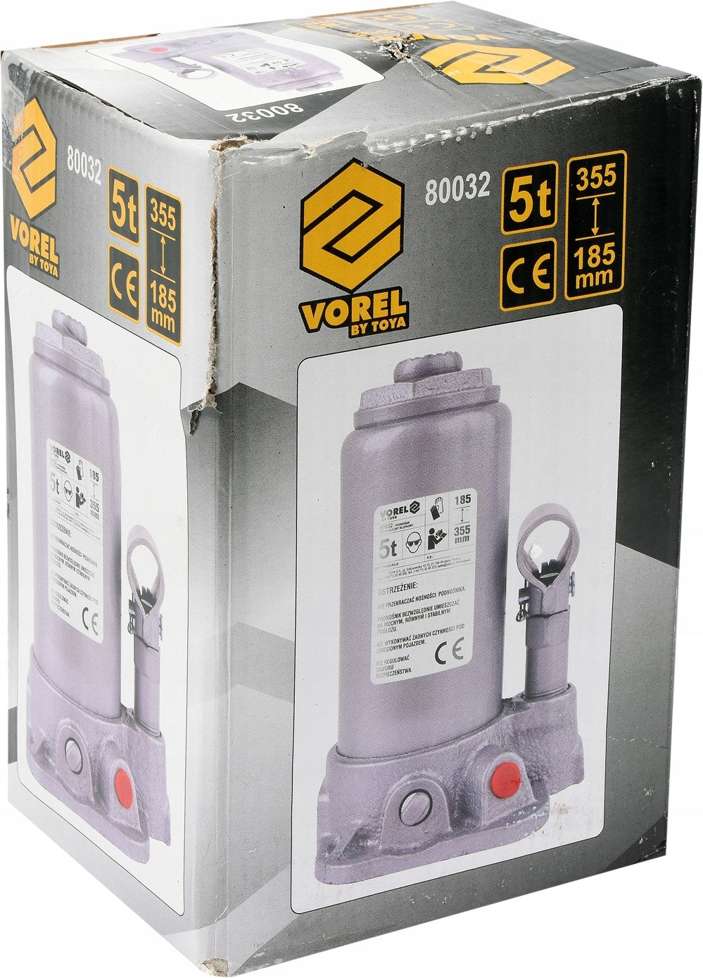 5T 80032 VOREL HYDRAULIC BOLLARD LIFT Brand Vorel
