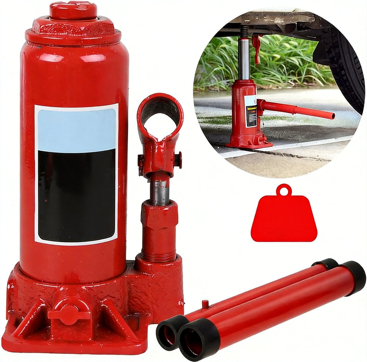 5T CAR LIFT – COMFORTABLE HANDLE, NON-SLIP TOP, DURABLE Brand no brand