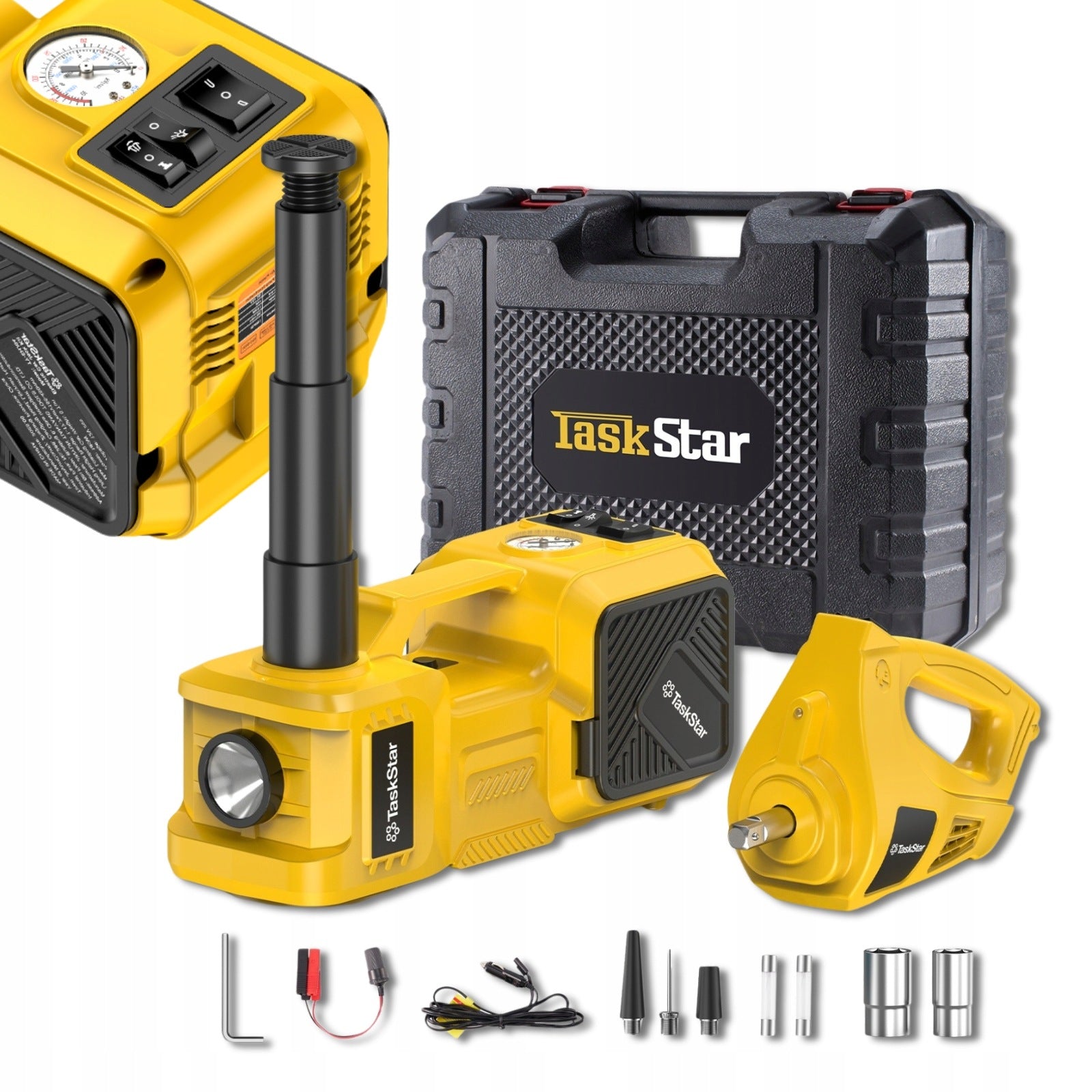 5T CAR LIFT with 155-450mm Compressor with Impact Wrench