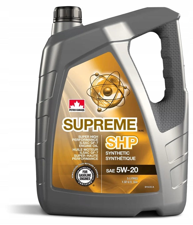5W-20 5 Liter Petro-Canada Supreme Synthetic SHP Engine Oil API SP / ILSAC GF-7A
