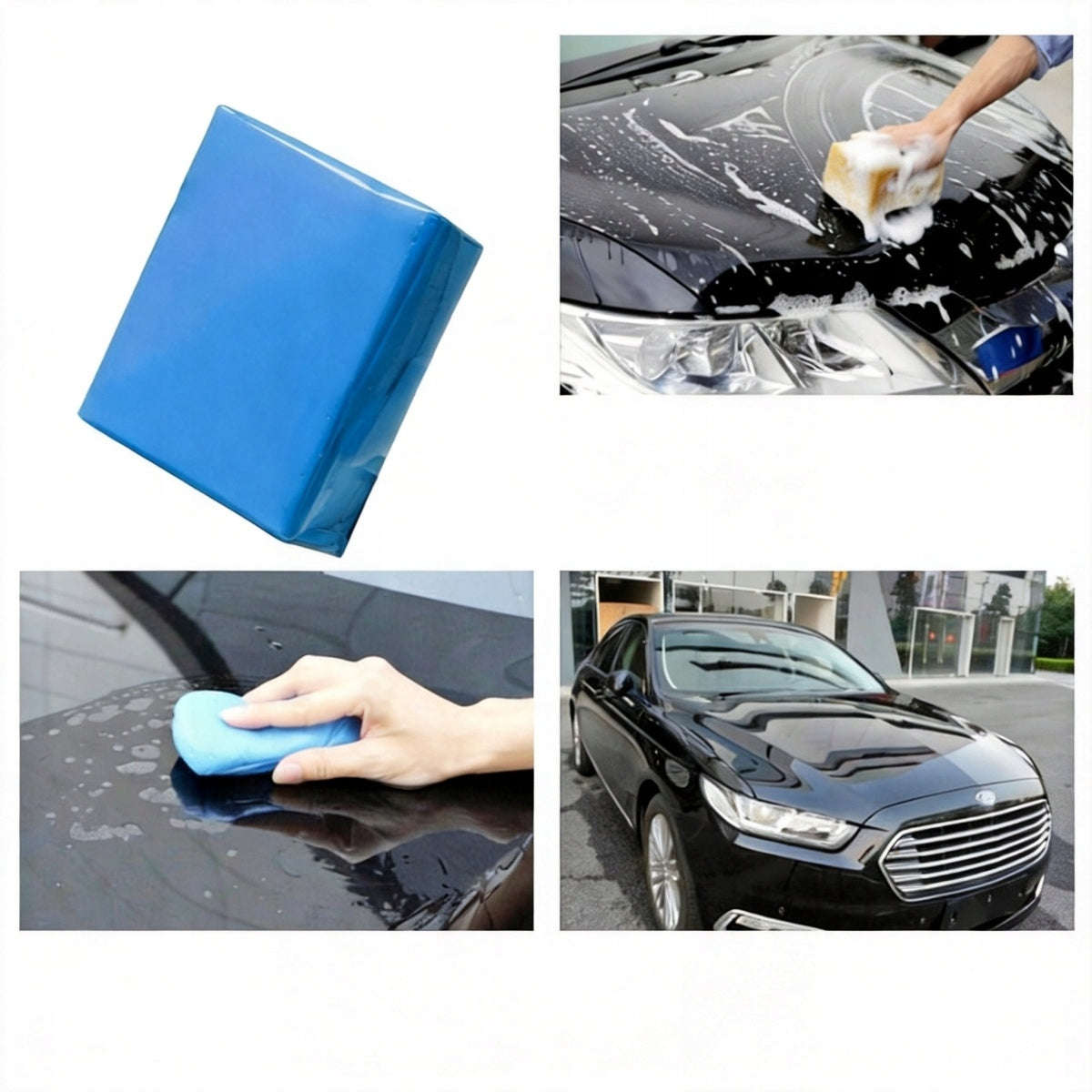 5X 100g CLAY ERASER FOR CLEANING WINDOW PAINT BODY SLUDGE PAINT Manufacturer no brand
