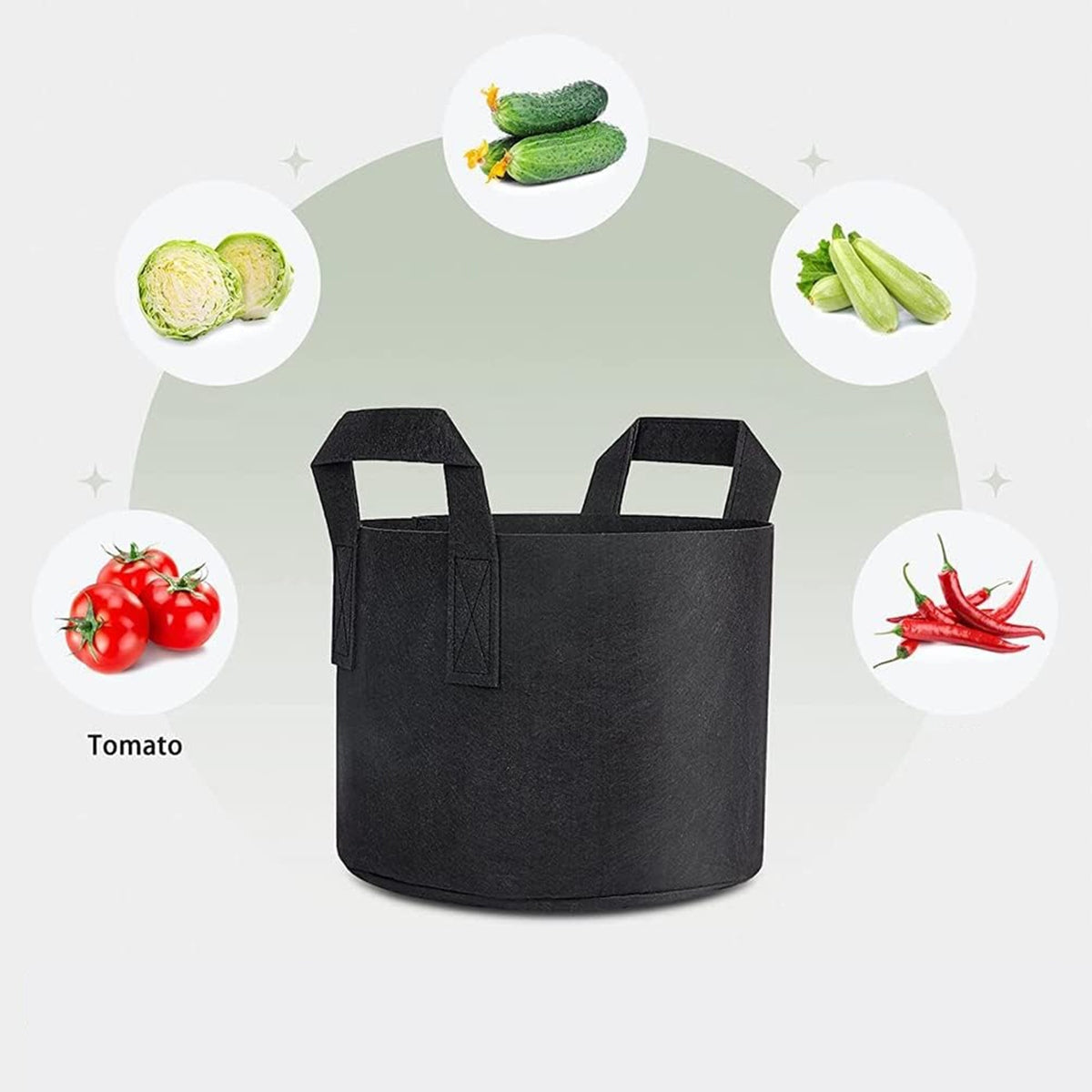 5X BAG PLANTING BAG 20L VEGETABLE TOMATOES PLANTER SEEDLINGS Brand no brand
