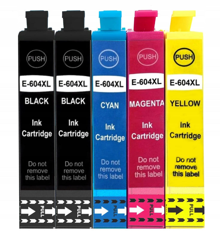 5X T604 604XL INK CARTRIDGES FOR EPSON XP-2200 XP-2205 XP-3200 XP-4200 SET PRINTER