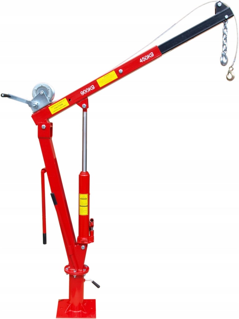Automobilinis kranas CRANE HDS, 900 kg, su 360° besisukančiu keltuvu ir gervė, 0–170 cm