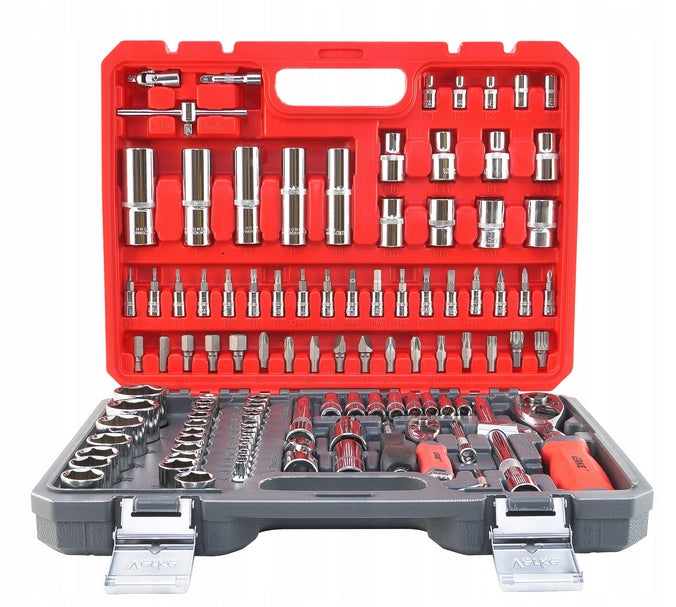 Raktu rinkinys 108 vnt. su Torx antgaliais ir 2 terkšlėmis