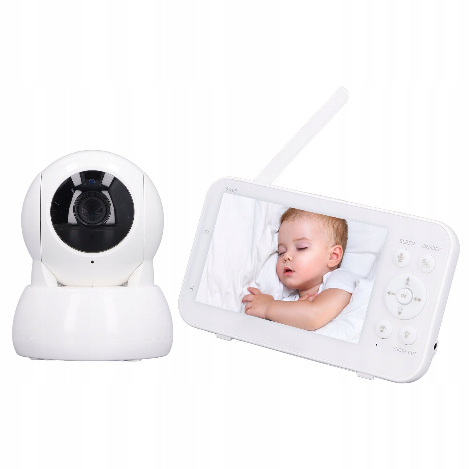 5in Wireless Baby Monitor Bidirectional Speaking Night Vision HD 65 Kind other