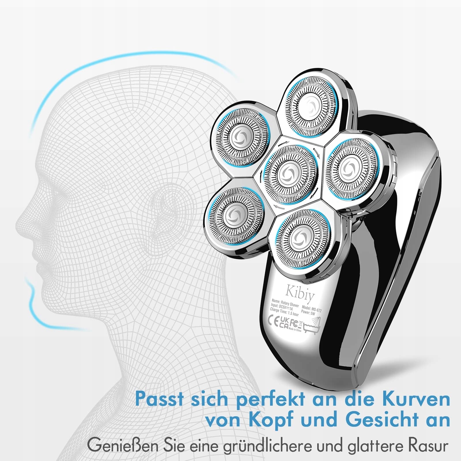 5in1 Men's Electric Shaver with 6 Heads EAN (GTIN) 5907684160776