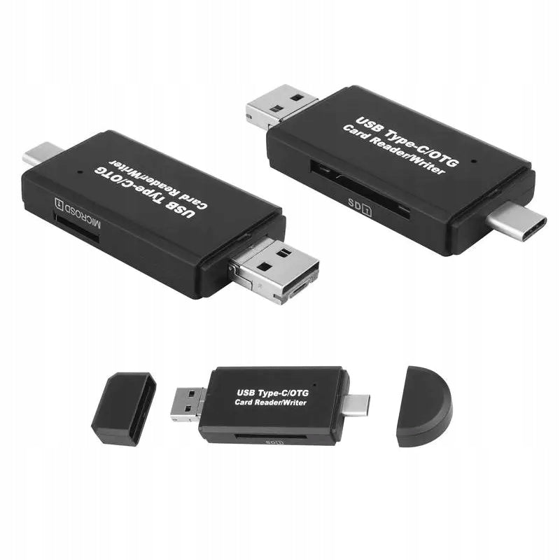 5in1 SD / micro-SD / USB / USB-C / micro-USB memory card reader