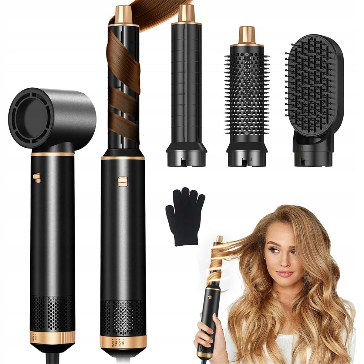 5in1 Straightener Hair Dryer with Coanda Technology and Negative Ions