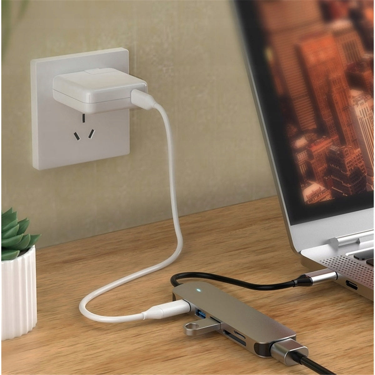 5in1 Windows Docking Station FOR MacOS Hub USB USB-C HDMI Manufacturer code SUNTOLL DZB0216ST