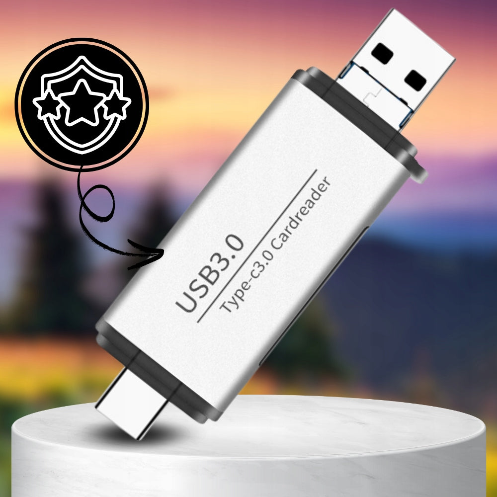 5in1 microSD / SDHC / SDXC / USB 3.0 / USB-C memory card reader up to 512GB EAN (GTIN) 5906379222003
