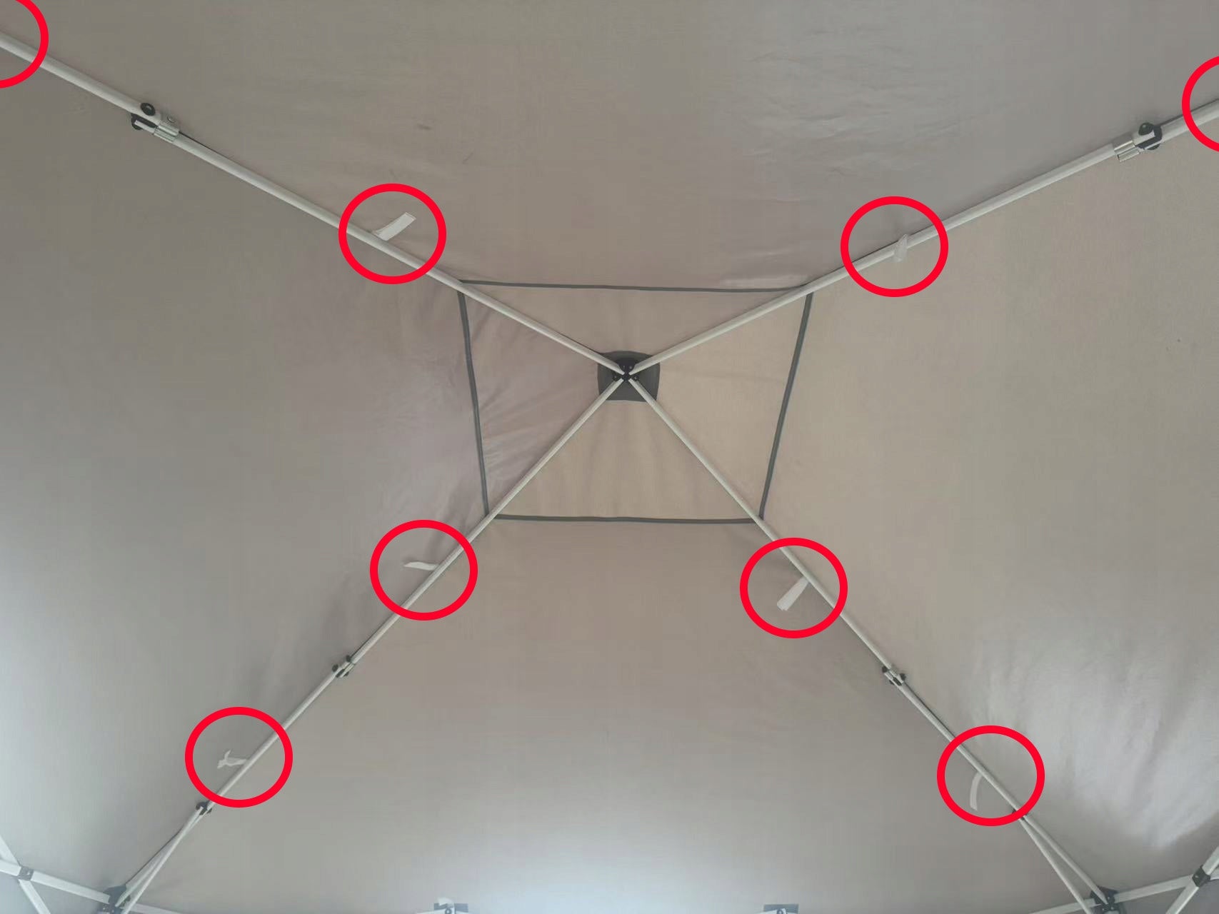 5kg 3x3 300cmx300cm SPARE ROOF canopy TENT Garden TRADE Grey Manufacturer MOCNE NAMIOTY