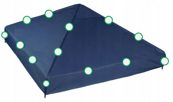 5kg 3x3 300cmx300cm SPARE ROOF canopy TENT Garden TRADE Grey Manufacturer code Dach 300x300 Szary