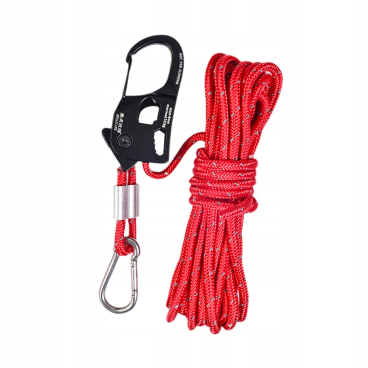 5mm Tent Guy Rope with Pulley Heavy Duty Multipurpose Tent Guide Rope Red Manufacturer code 11666057205
