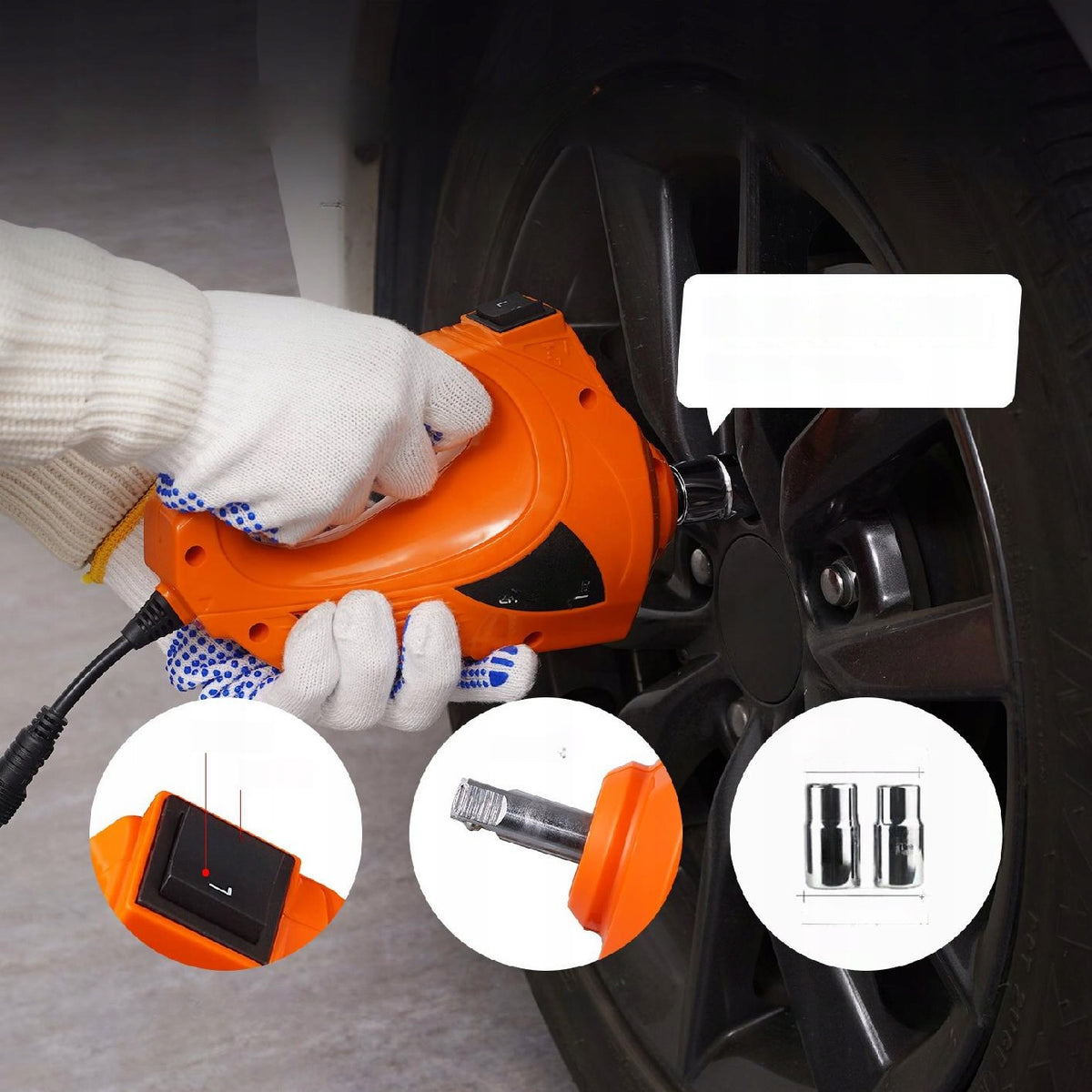 5t Electric Car Lift with Impact Wrench and 12V Pump Minimum lifting height 155 mm