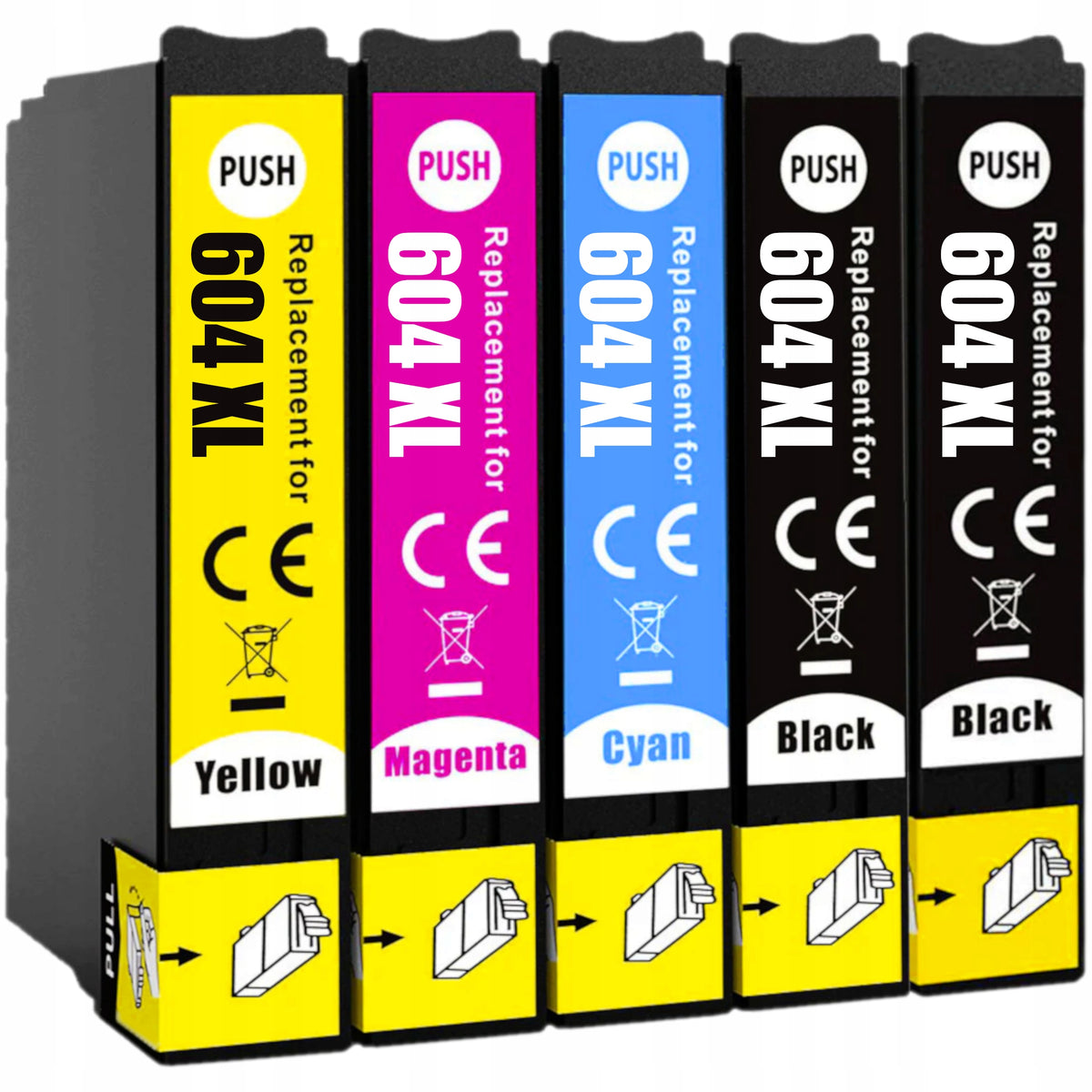 5x 604 XL INKS FOR EPSON XP-2200 XP-2205 XP-3200 XP-3205 XP-4200 XP-4205 Manufacturer code DO DRUKARKI XP-2205 2200 XP-3205 3200 XP-4205