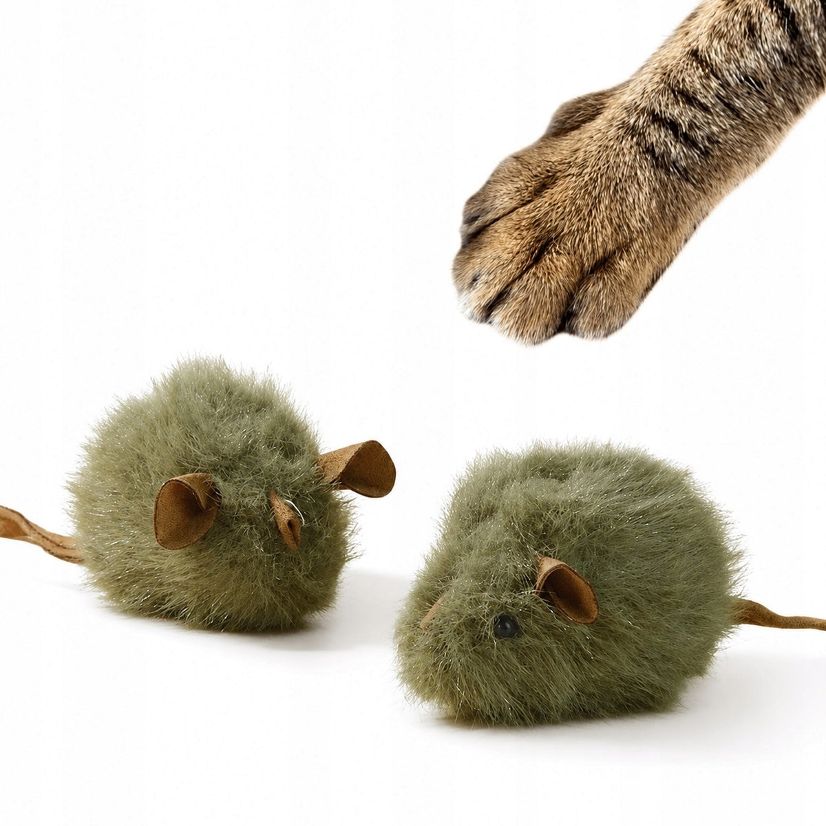5x Cat Mouse Squeaky Plush Interactive Toy 11 cm U084 Manufacturer code U084