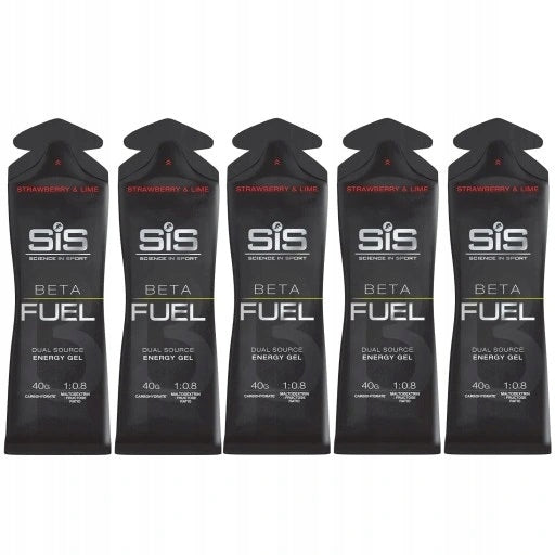5x Energy Gel SIS Beta Fuel Strawberry Lime
