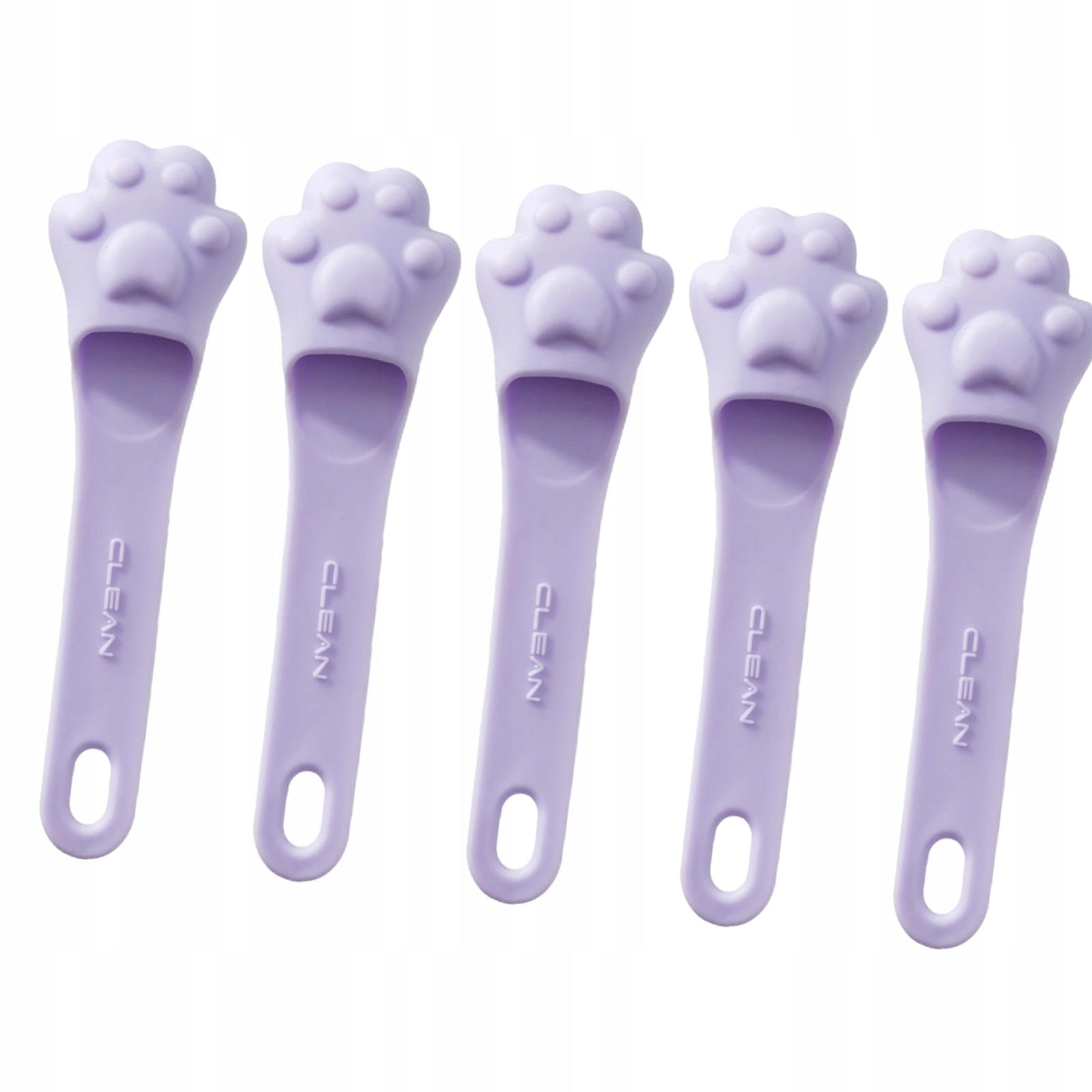 5x Exfoliating Nose Brush Tool Set Exfoliator Finger Pad Silicone Violet